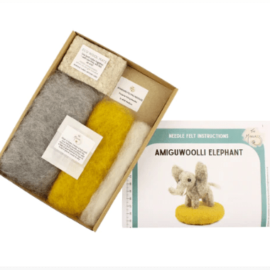 Tiny Elephant Amiguwoolli Mini Needle Felt Kit - The Makerss - Y.O.U underwear