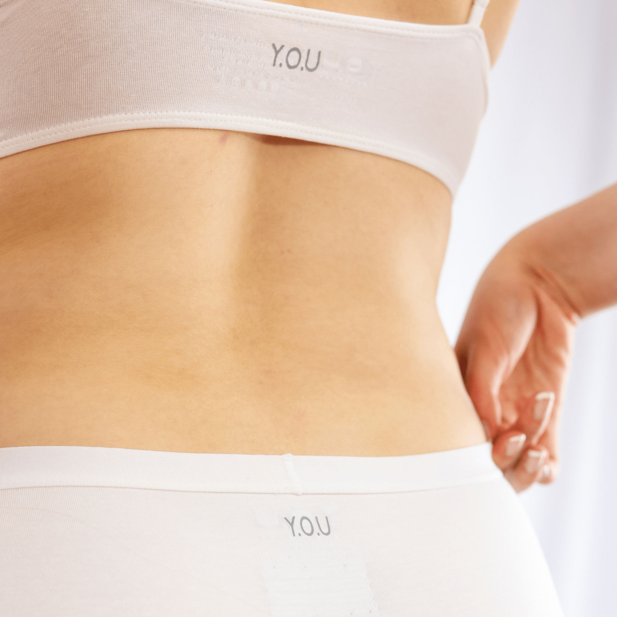 Women's organic cotton boy shorts in white - Y.O.U underwear