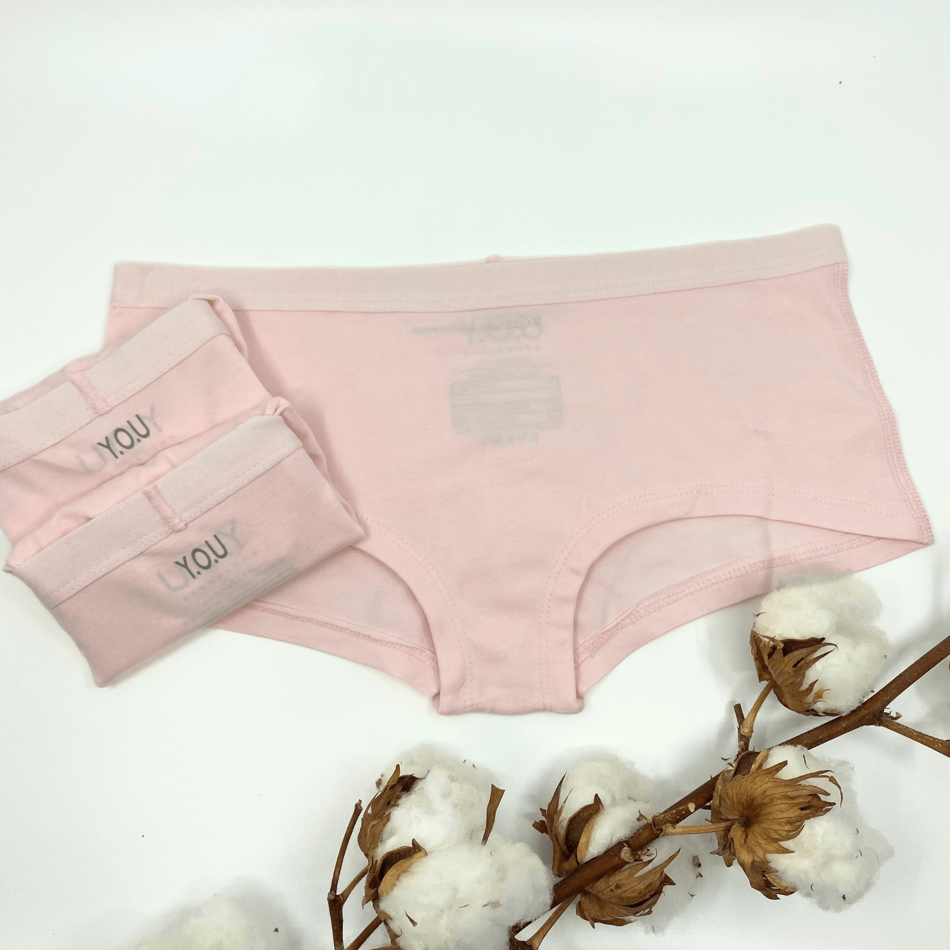 Women's organic cotton boy shorts - pack of 3 - Y.O.U underwear