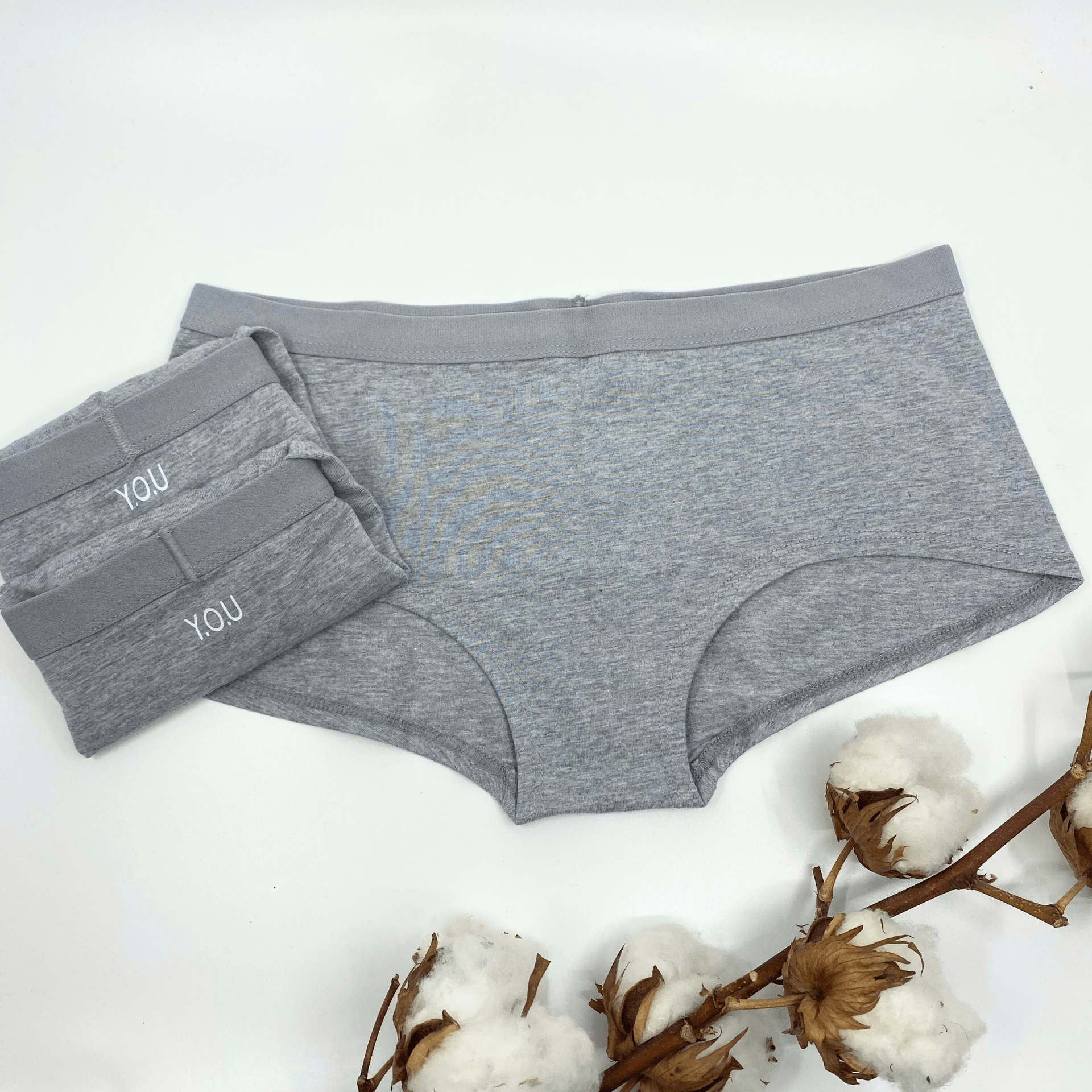 Women's organic cotton boy shorts - pack of 3 - Y.O.U underwear