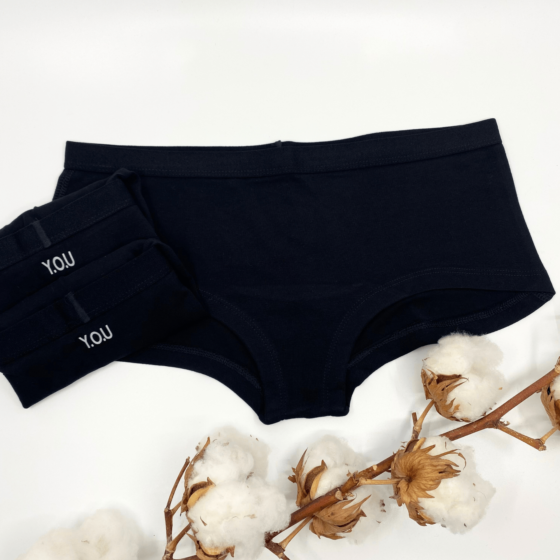 Women's organic cotton boyshorts - pack of 3