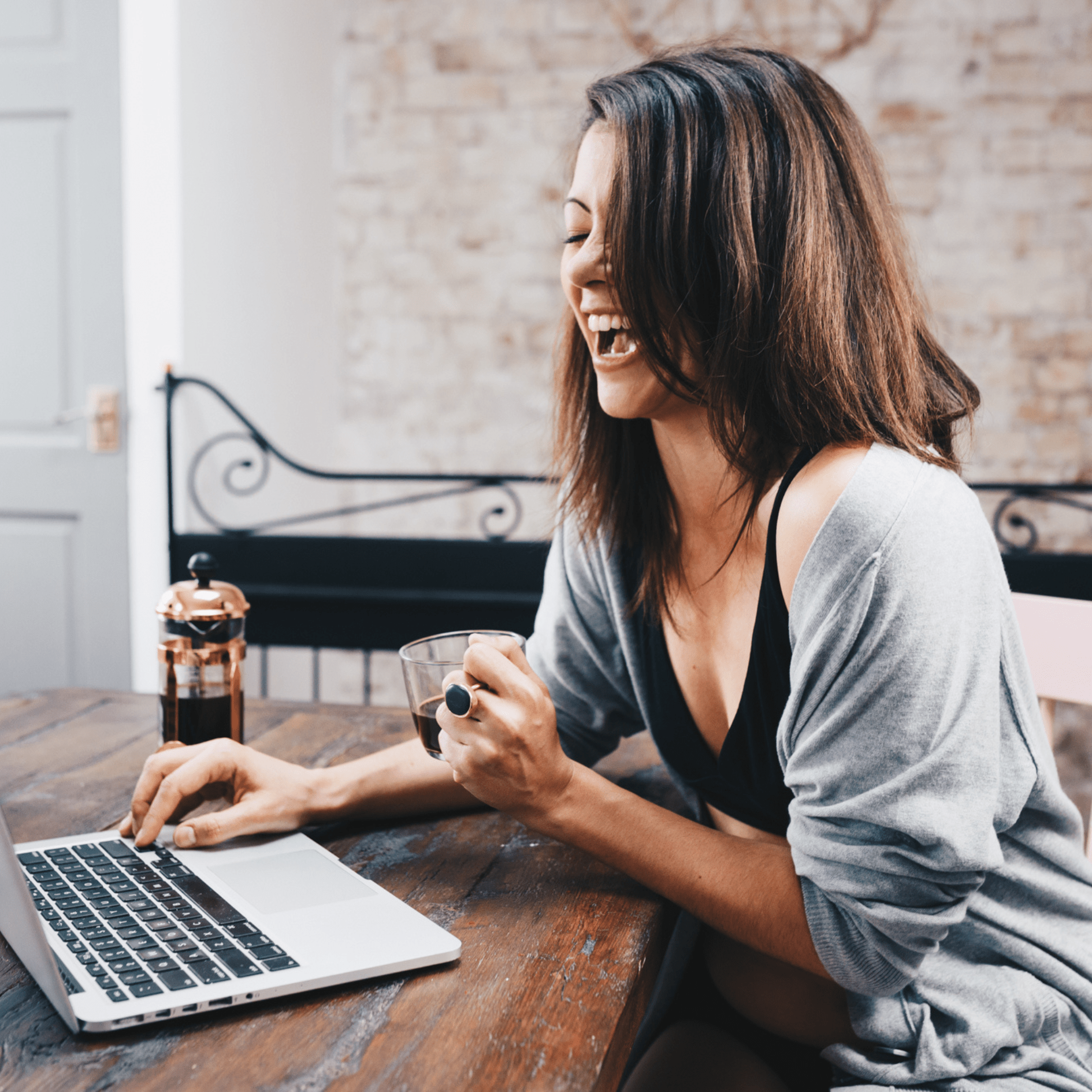 Women's organic cotton bralette in black - Y.O.U underwear