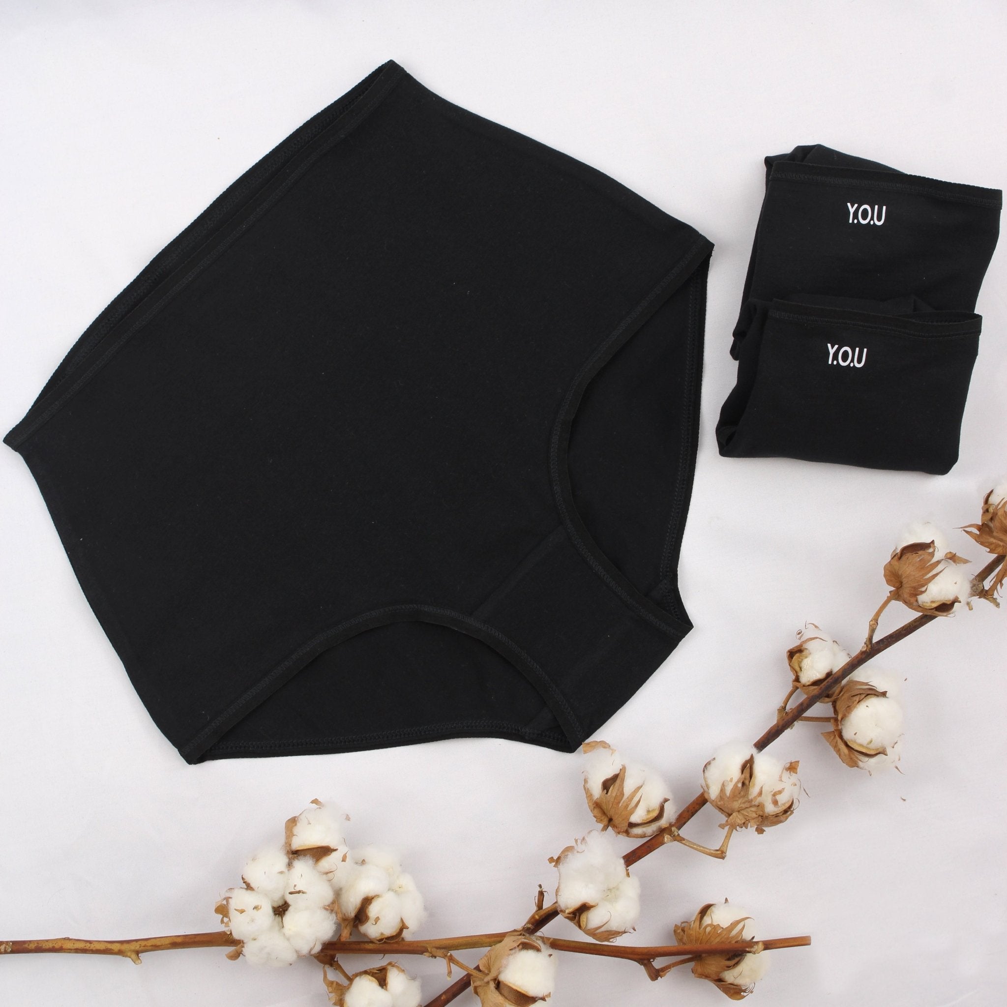 Women's organic cotton high rise full briefs - pack of 3 - Y.O.U underwear