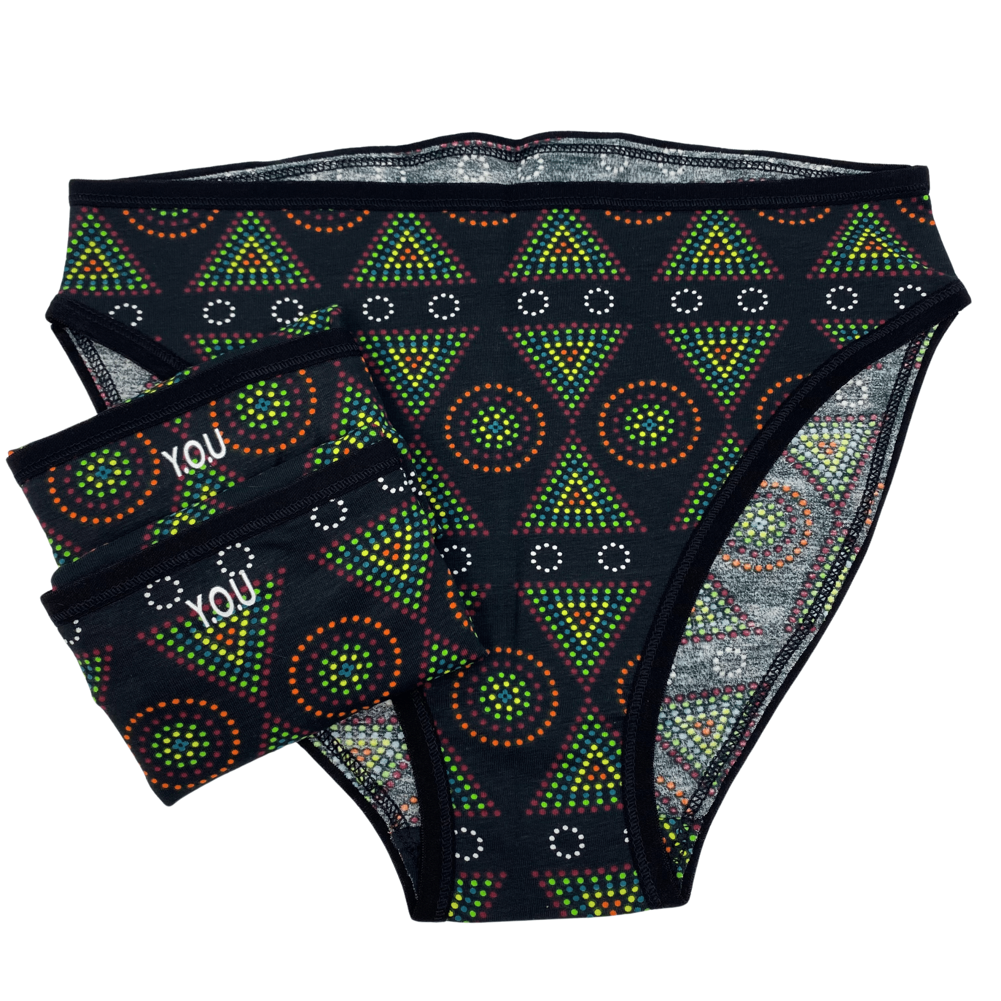 Women's organic cotton Mara mid - rise bikini bottoms - pack of 3 - Y.O.U underwear