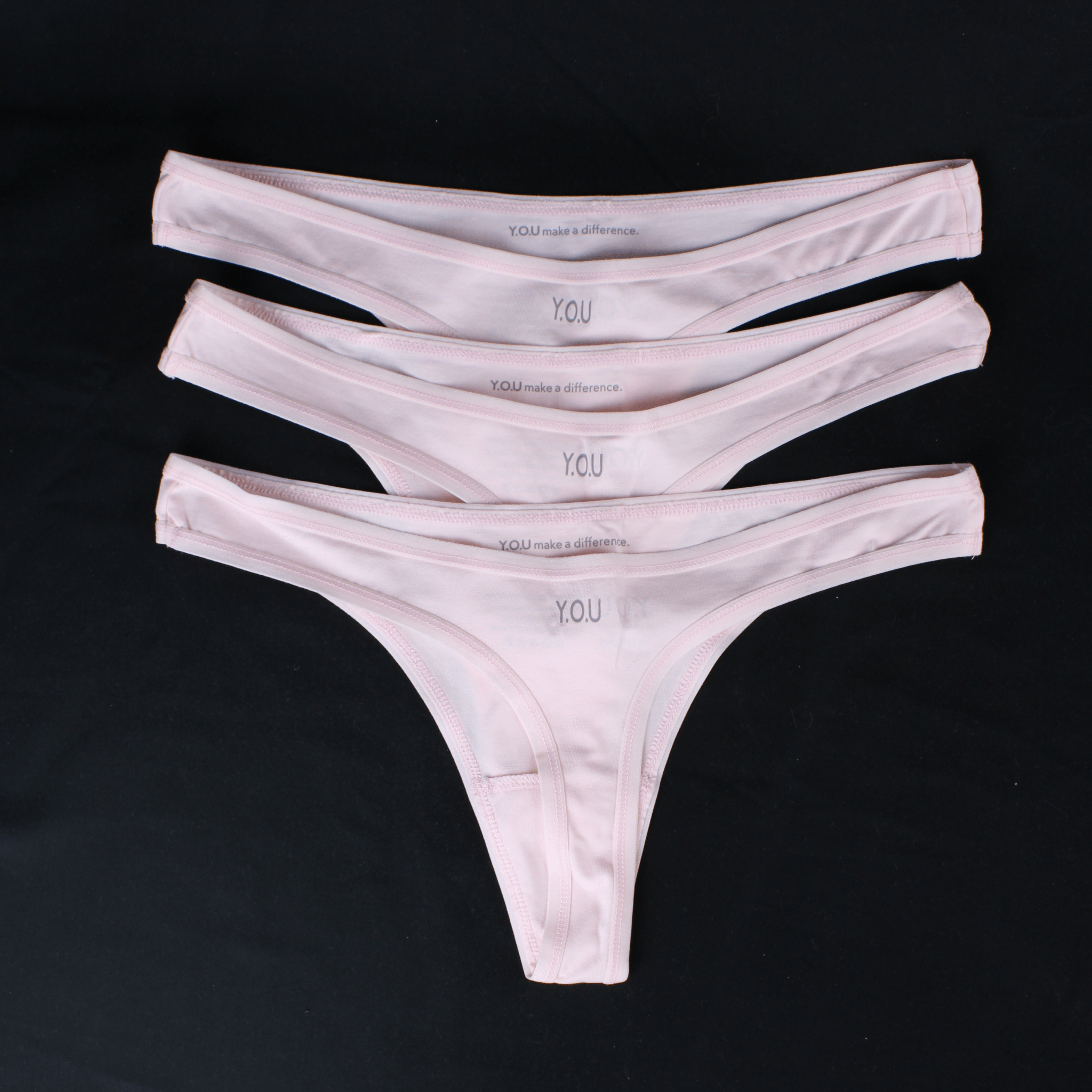 Women's Organic Cotton Thong - Pack of 3 - Y.O.U underwear