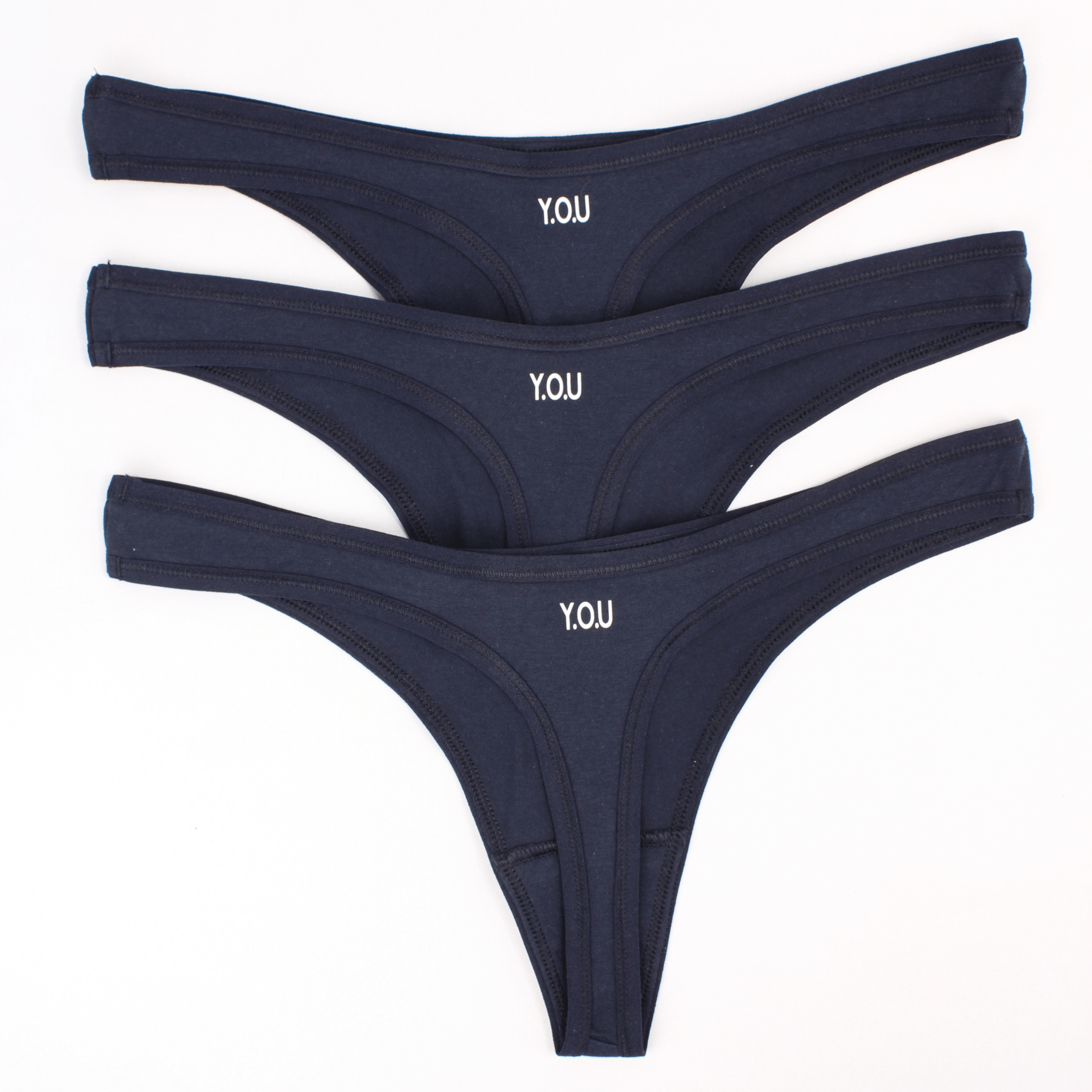 Women's Organic Cotton Thong - Pack of 3 - Y.O.U underwear