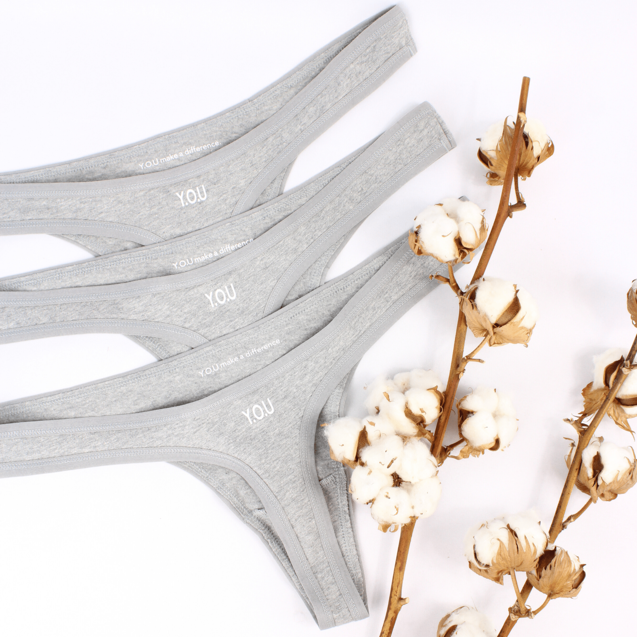 Women's Organic Cotton Thong - Pack of 3 - Y.O.U underwear