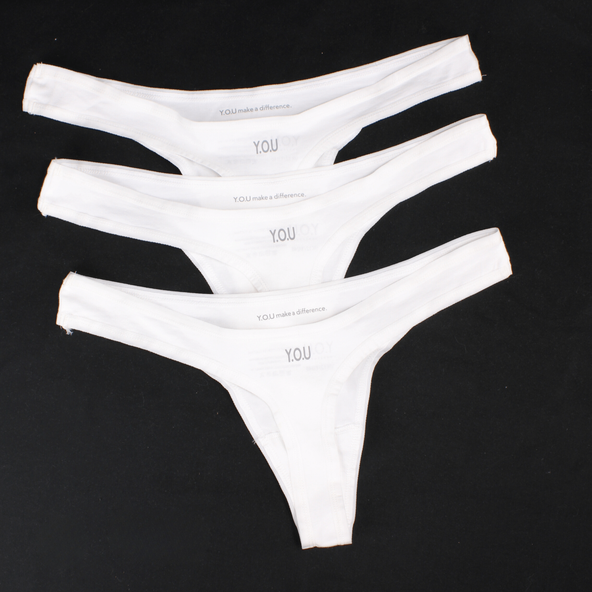 Women's Organic Cotton Thong - Pack of 3 - Y.O.U underwear