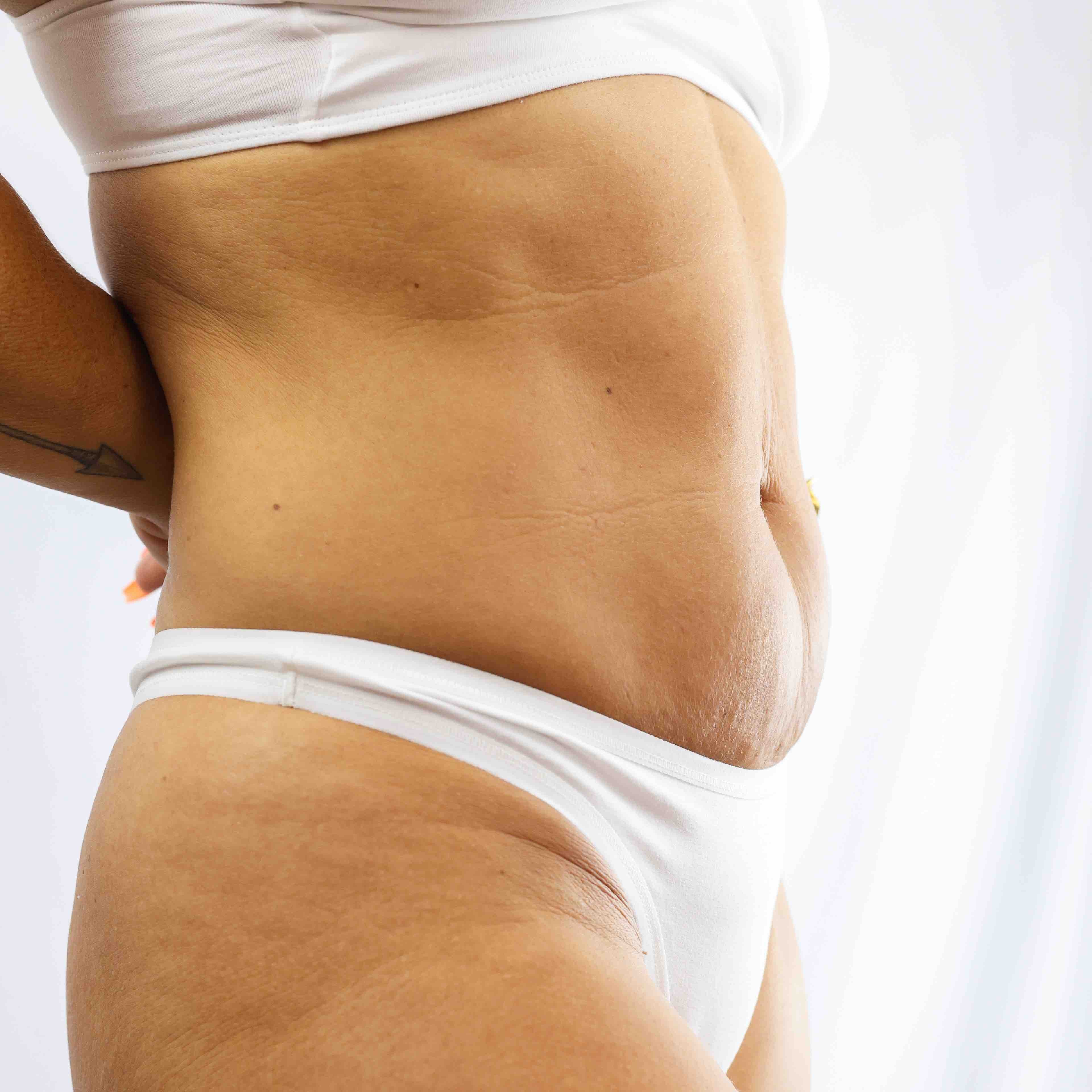 Women's organic cotton matching bralette and thong set - white - Y.O.U underwear