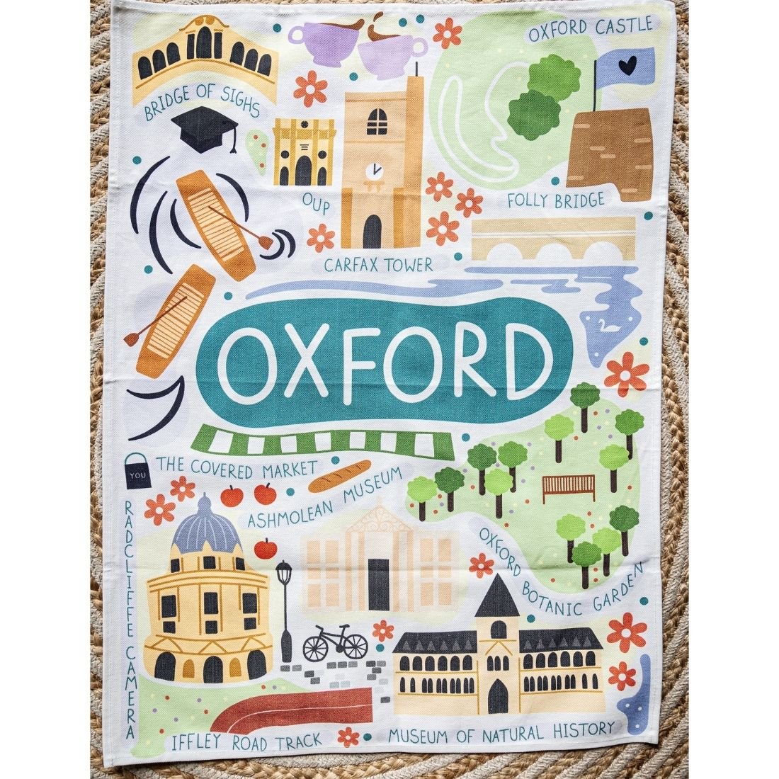 Y.O.U Oxford Landmarks Organic Cotton Tea Towel - Y.O.U underwear