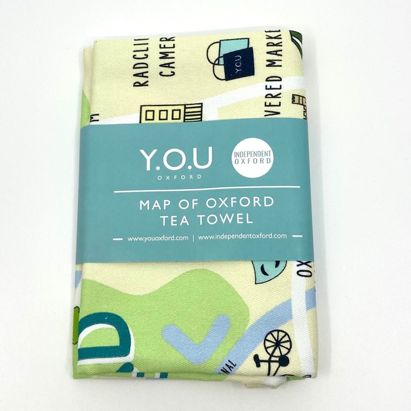 Y.O.U Oxford Map Organic Cotton Tea Towels. - Y.O.U underwear