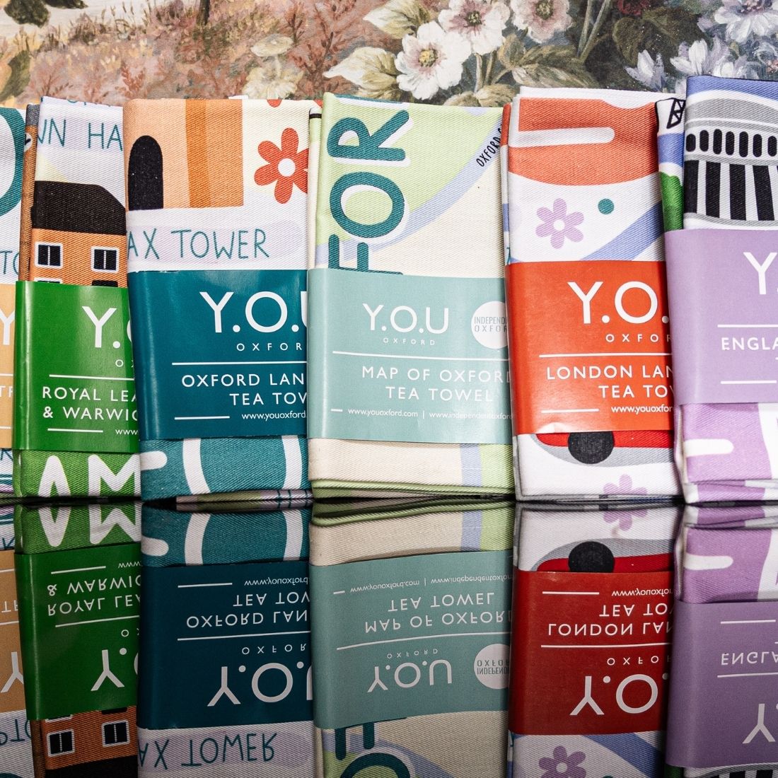 Y.O.U Oxford Map Organic Cotton Tea Towels. - Y.O.U underwear
