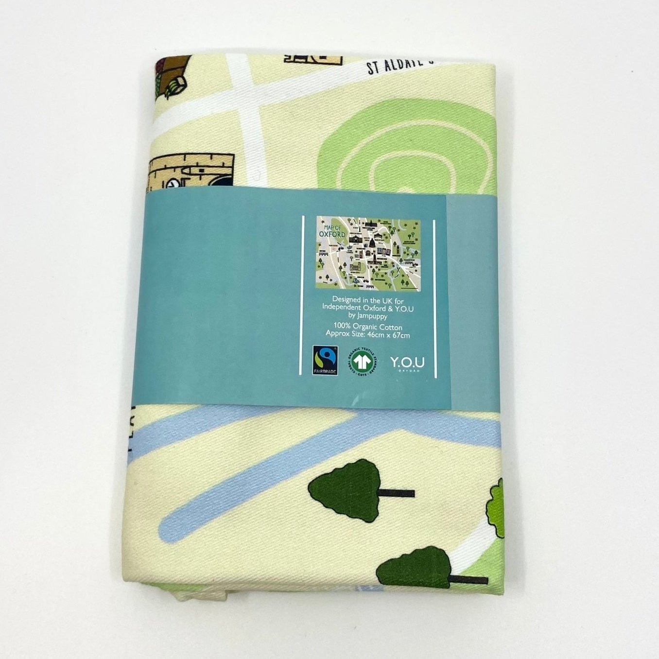 Y.O.U Oxford Map Organic Cotton Tea Towels. - Y.O.U underwear