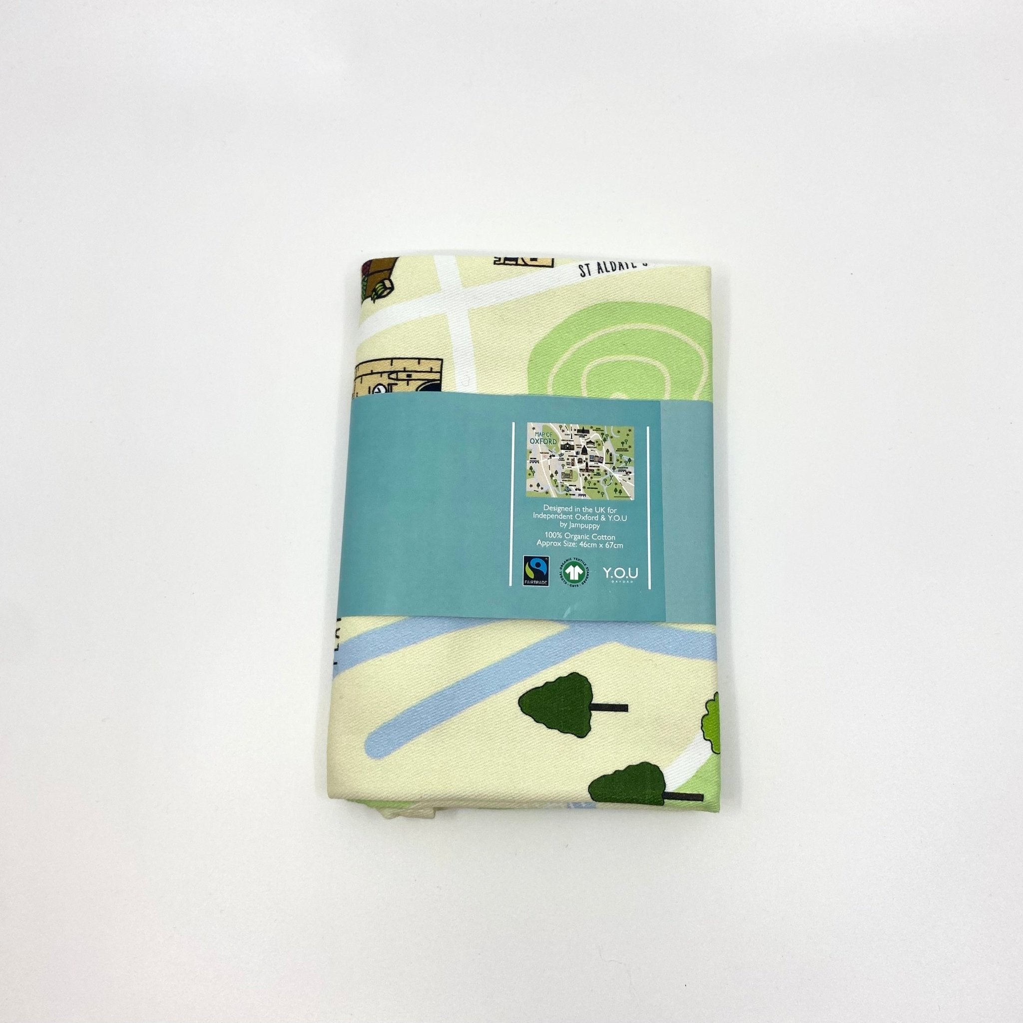 Y.O.U Oxford Map Organic Cotton Tea Towels. - Y.O.U underwear