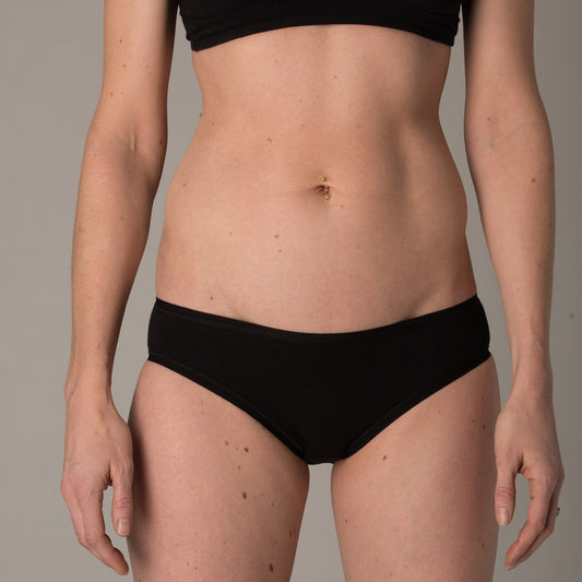 Women's black bikini - front view