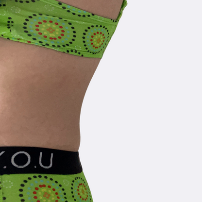 Women’s organic cotton boy shorts with Y.O.U elastic - Mara design - Pack of 3