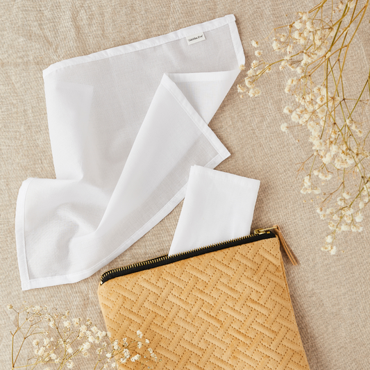 organic cotton handkerchief set of 2