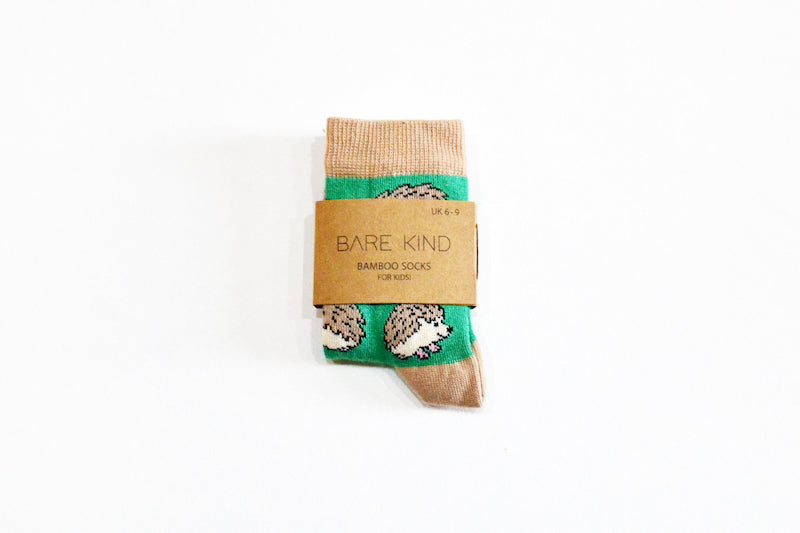 Bare Kind Bamboo Children's Socks - Save the Hedgehog