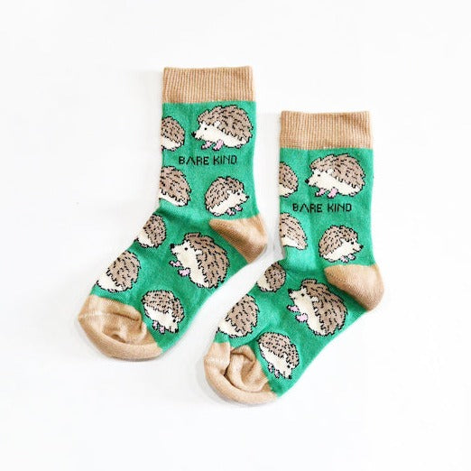 Bare Kind Bamboo Children's Socks - Save the Hedgehog