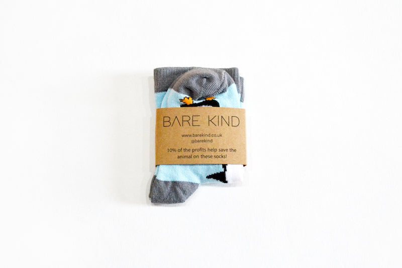 Bare Kind Bamboo Children's Socks - Save the Penguins