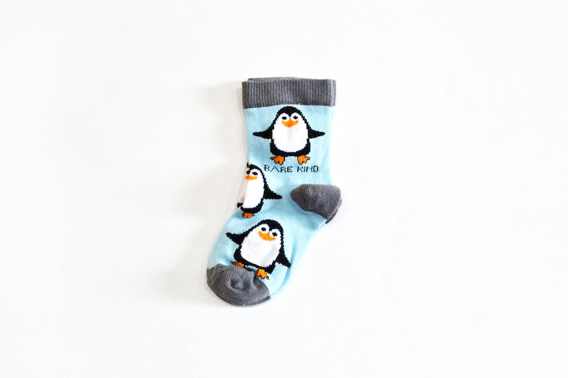 Bare Kind Bamboo Children's Socks - Save the Penguins