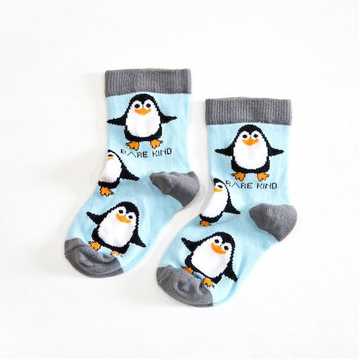 Bare Kind Bamboo Children's Socks - Save the Penguins