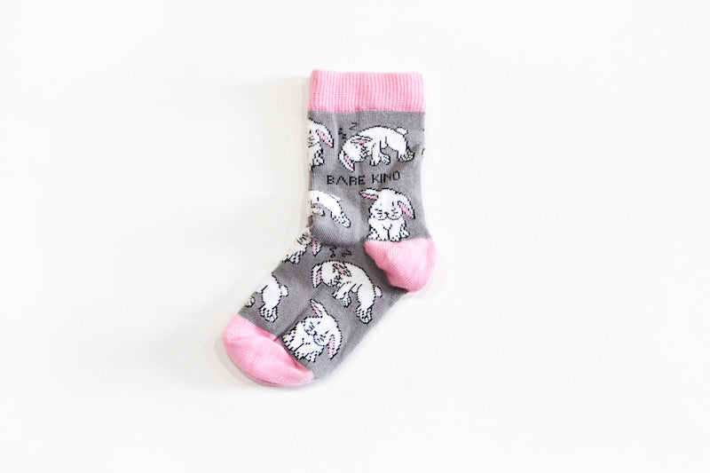 Bare Kind Bamboo Children's Socks - Save the Rabbits