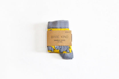 Bare Kind Bamboo Children's Socks - Save the Rhinos
