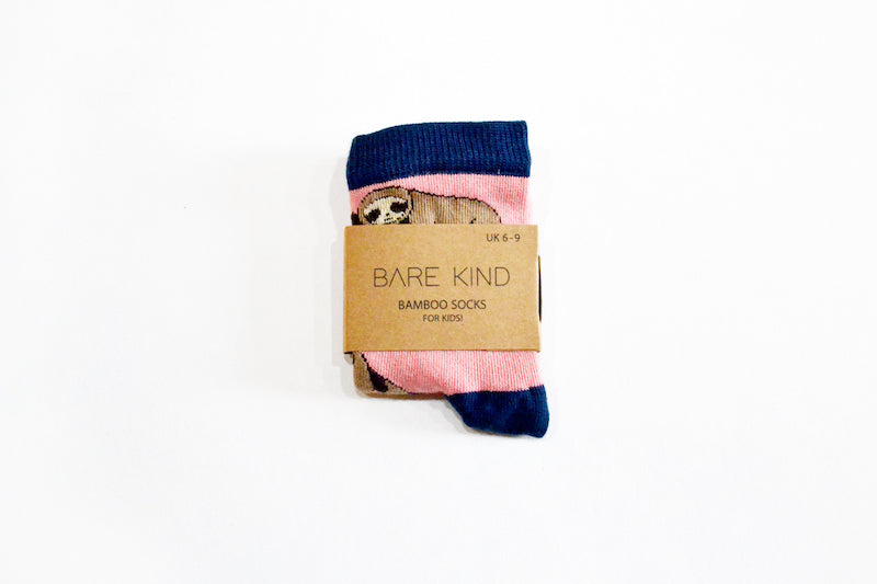 Bare Kind Bamboo Children's Socks - Save the Sloths