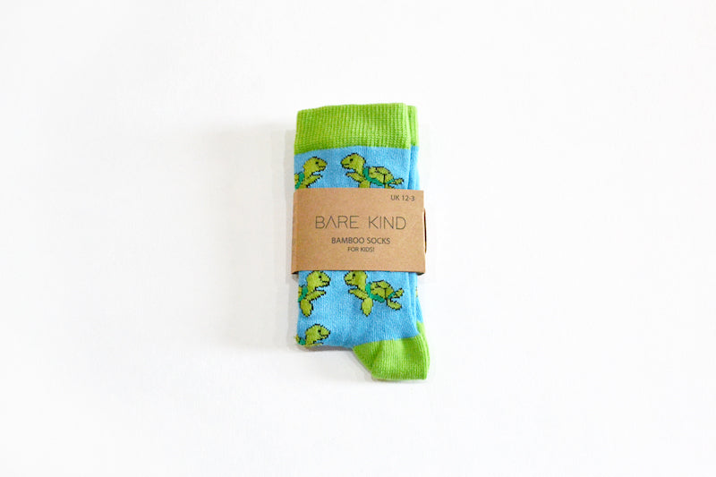 Bare Kind Bamboo Children's Socks - Save the Turtles