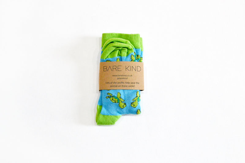 Bare Kind Bamboo Children's Socks - Save the Turtles