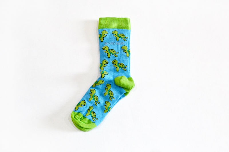 Bare Kind Bamboo Children's Socks - Save the Turtles