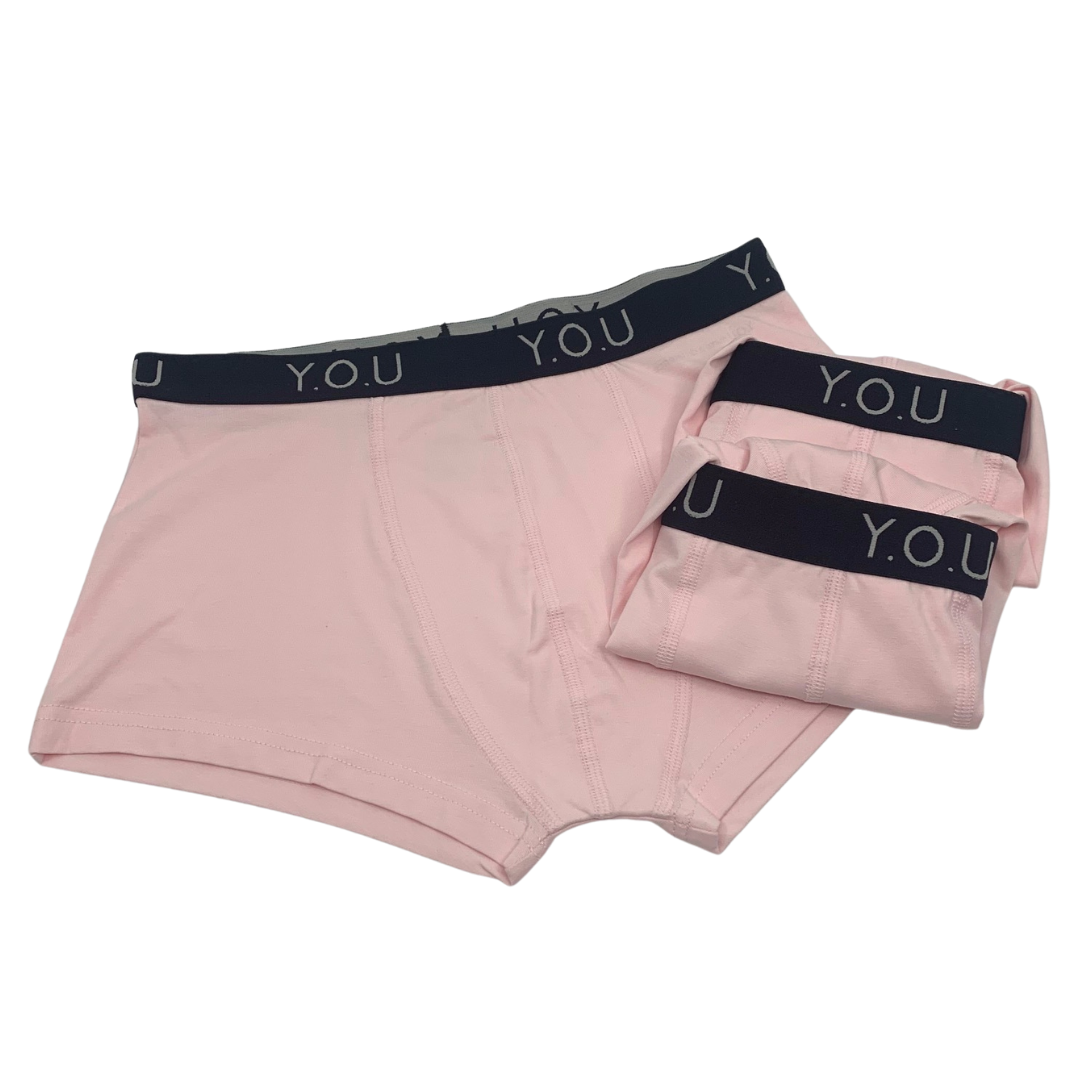 Men s Organic Cotton Hipster Trunks pack of 3 Navy Blue Small