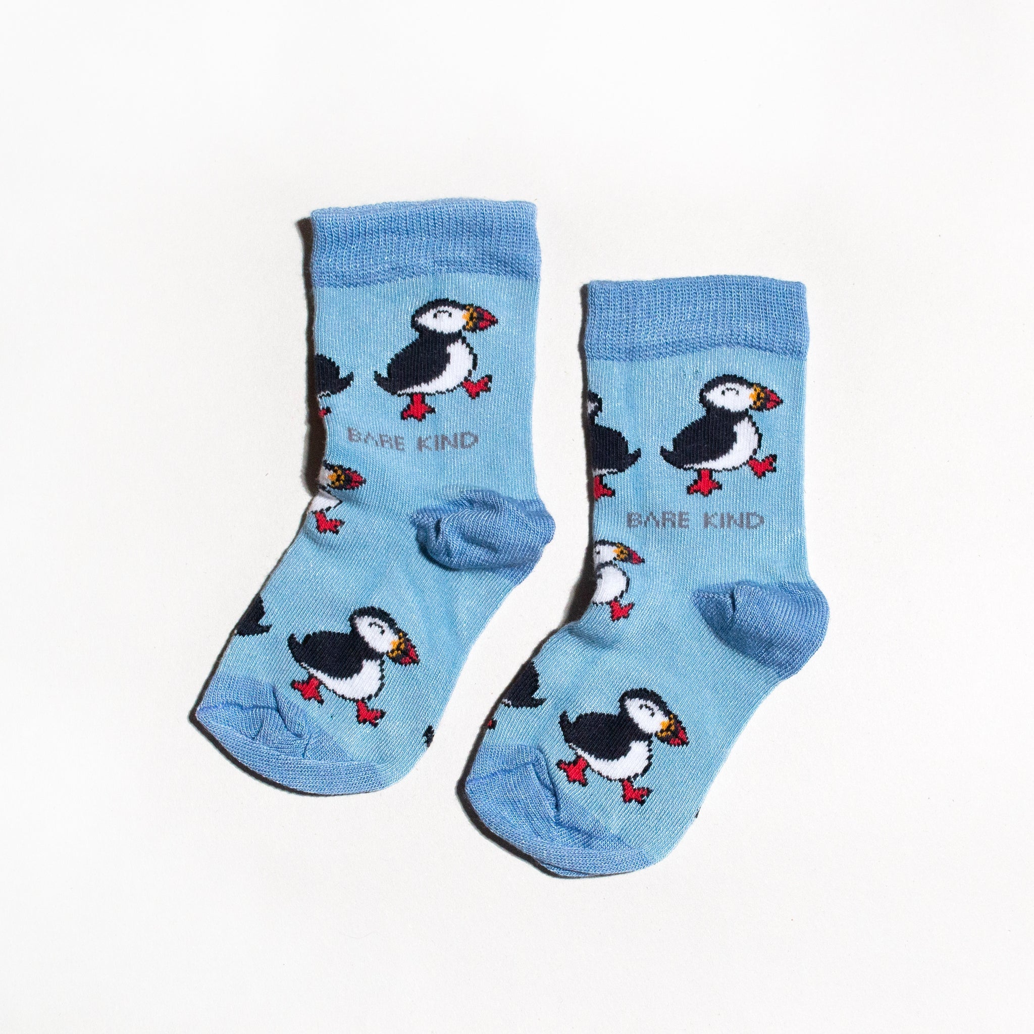 Bare Kind Bamboo Children's Socks - Save the Puffins