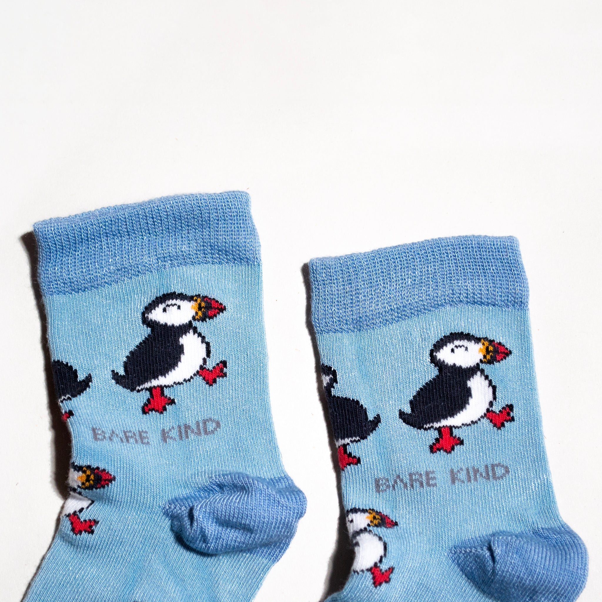 Bare Kind Bamboo Children's Socks - Save the Puffins