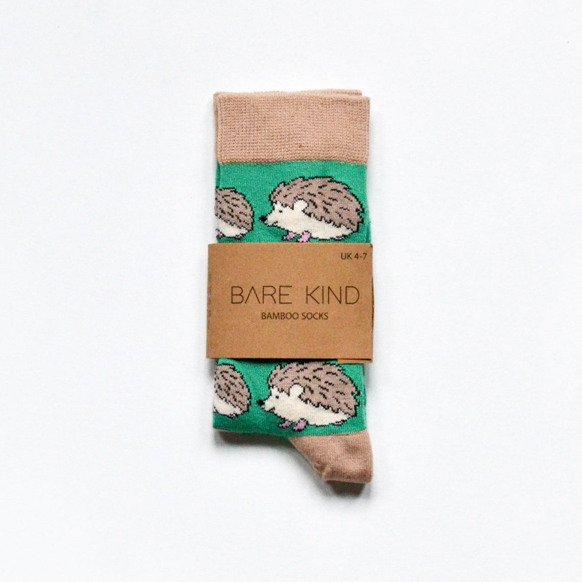 Bare Kind Bamboo Socks - Save the Hedgehog (brown)