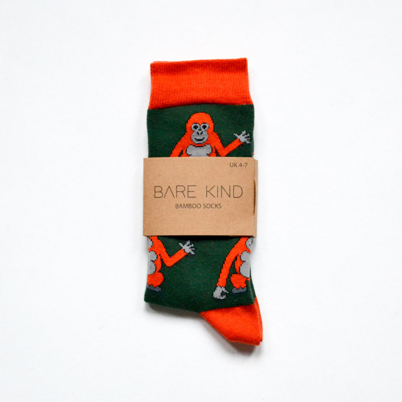 Bare Kind Bamboo Socks - Save the Orangutans