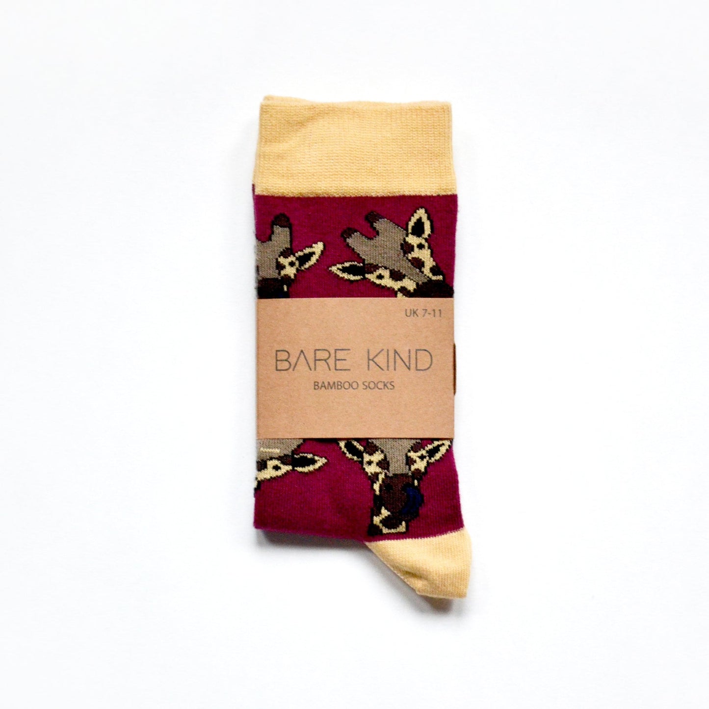 Bare Kind Bamboo Socks - Save the Giraffes