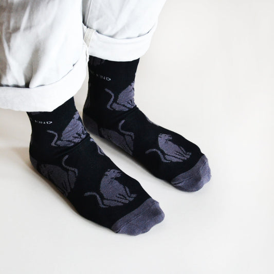 Bare Kind Bamboo Socks - Save the Black Panther