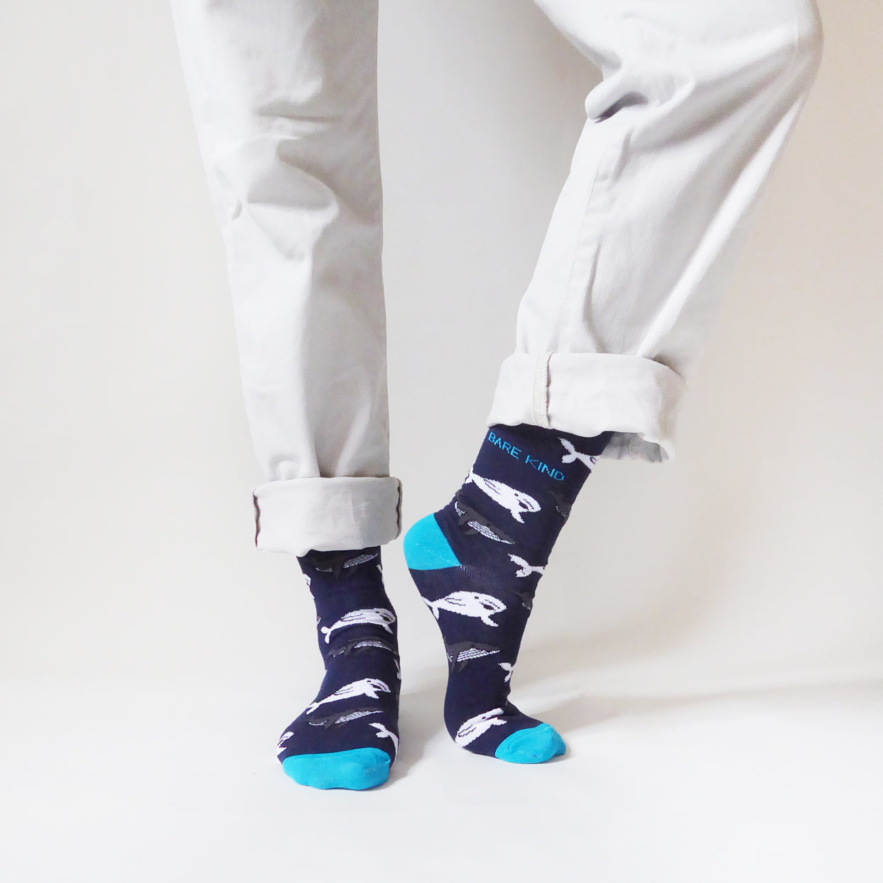 Bare Kind Bamboo Socks - Save the Whales