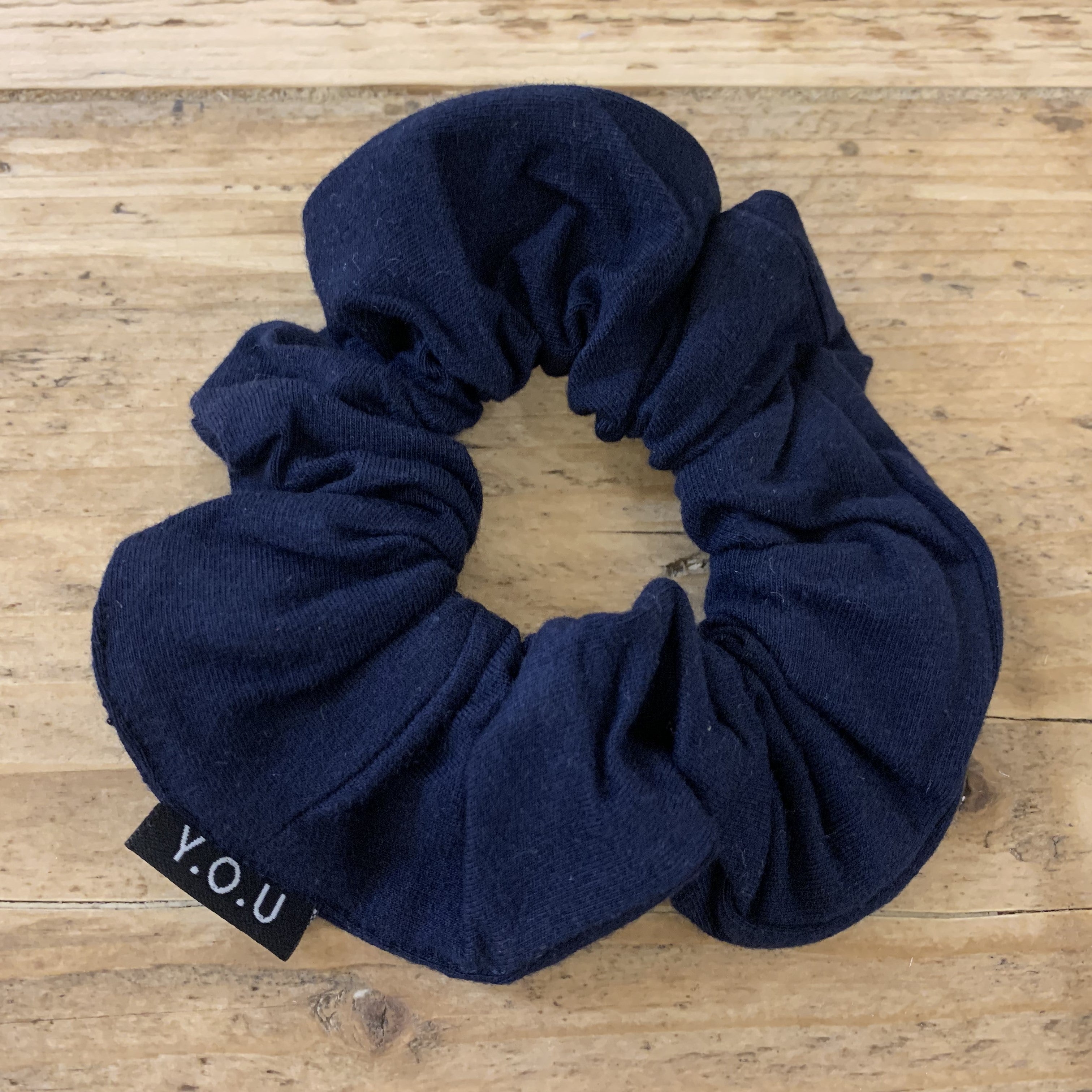 Y.O.U Organic Cotton Scrunchies with Eco Elastic - plain colours