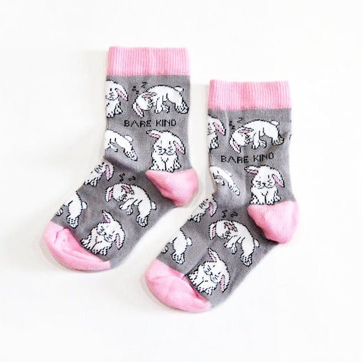 Bare Kind Bamboo Children's Socks - Save the Rabbits - Y.O.U underwear