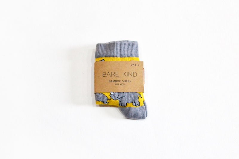 Bare Kind Bamboo Children's Socks - Save the Rhinos - Y.O.U underwear