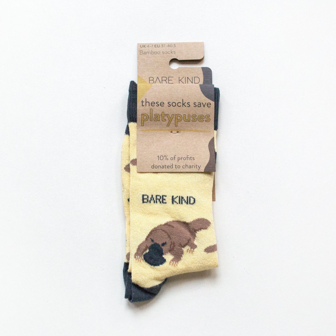 Bare Kind Bamboo Socks - Save the Platypuses - Y.O.U underwear
