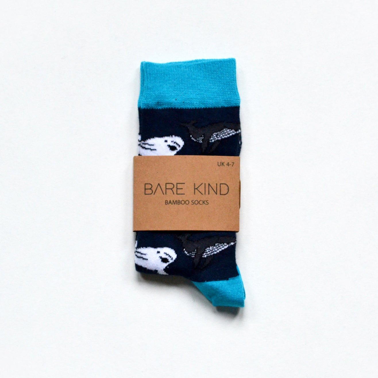 Bare Kind Bamboo Socks - Save the Whales - Y.O.U underwear