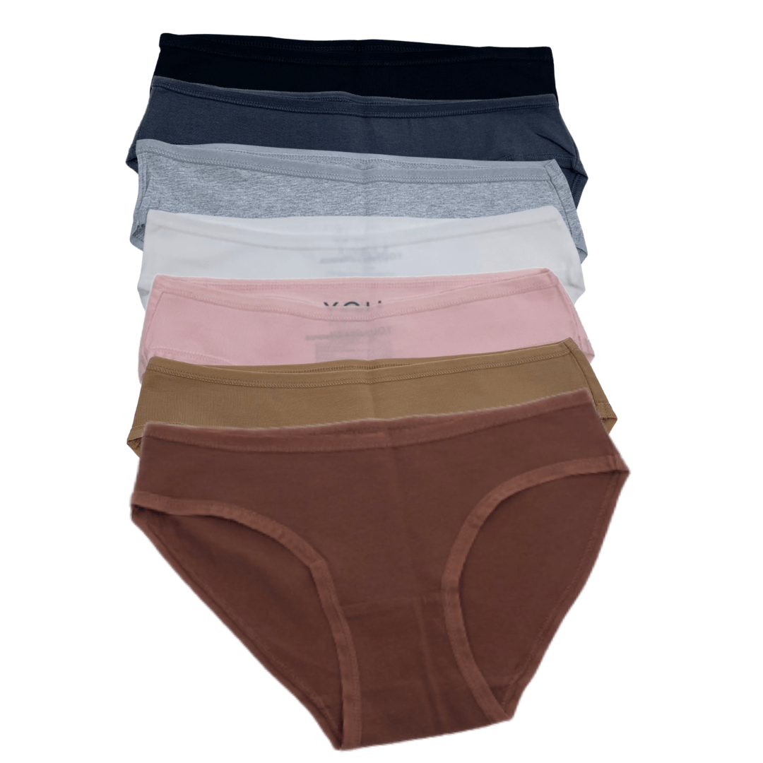 Days of the Week Organic Cotton Underwear - pack of 7 low - rise bikinis - Y.O.U underwear