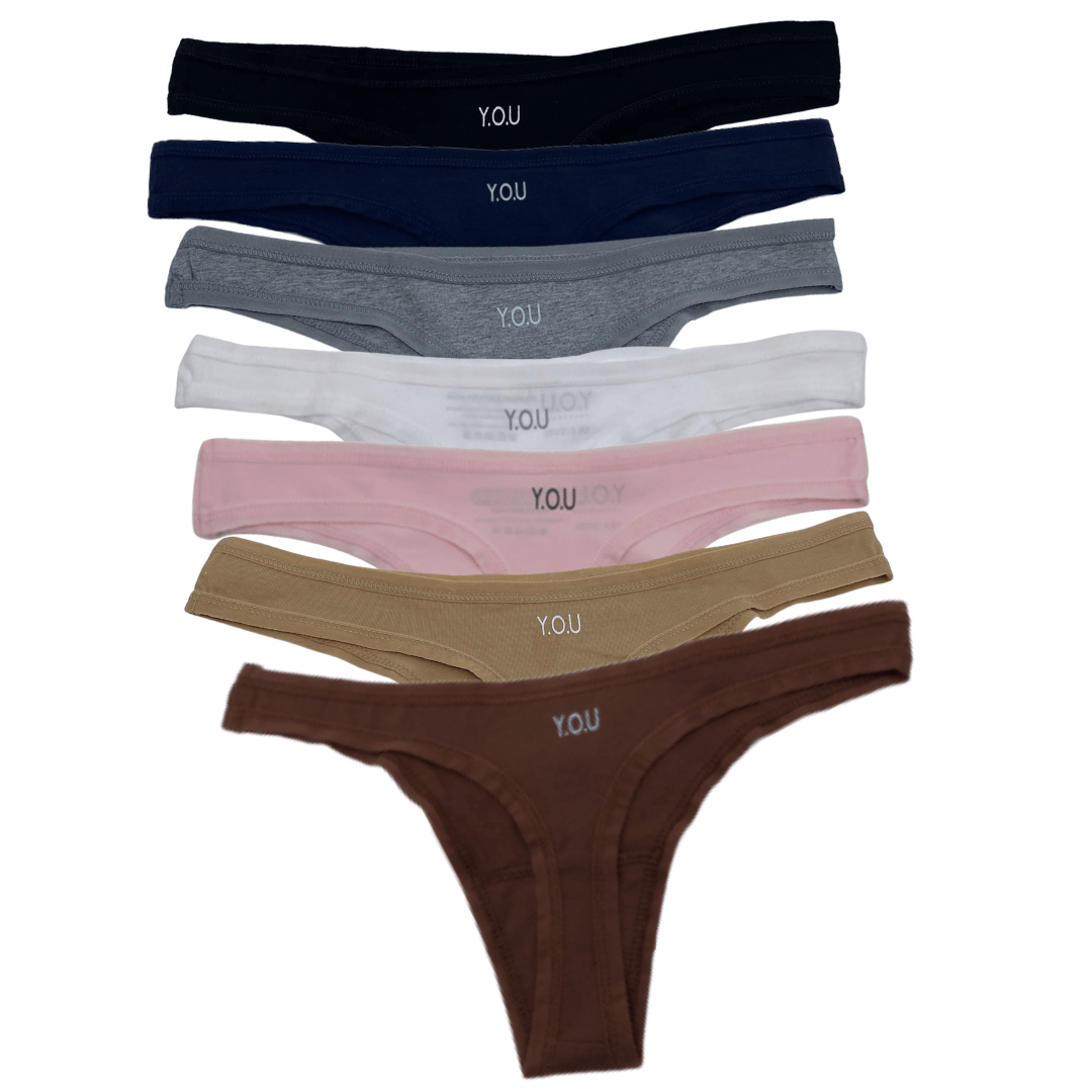 Days of the Week Organic Cotton Underwear - pack of 7 thongs - Y.O.U underwear