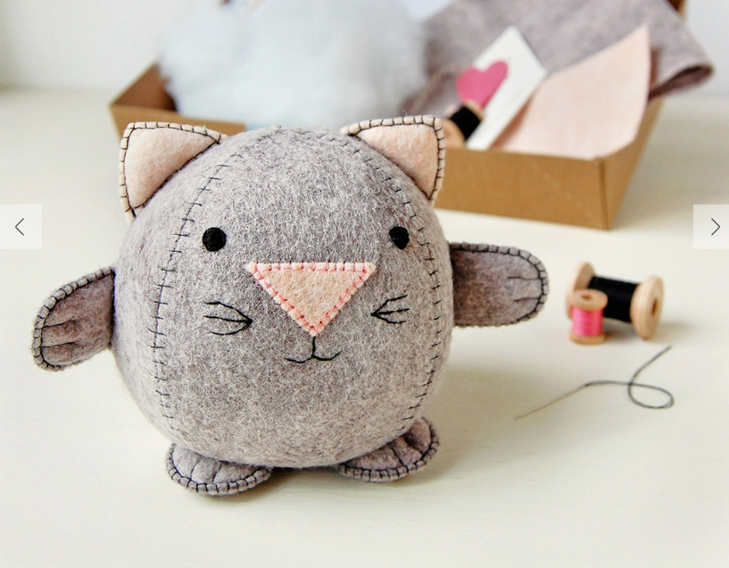 Make Your Own Animal Sewing Kit - Kitten