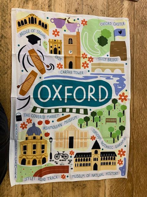 Y.O.U Oxford Landmarks Organic Cotton Tea Towel