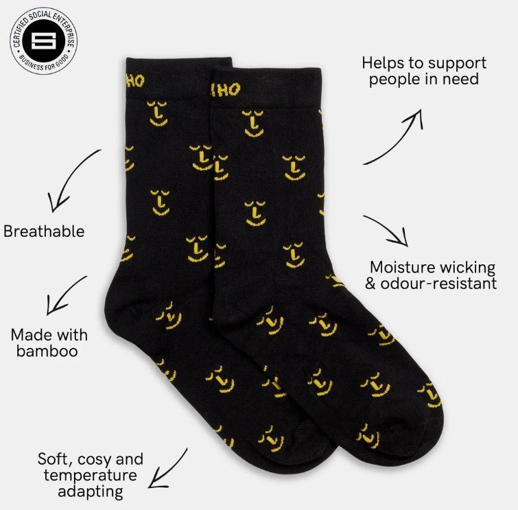 Leiho Bamboo Socks - Bumble Bee Kind - Y.O.U underwear